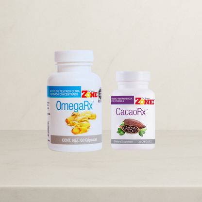 KIT Omega-3 RX 60 cápsulas + Cacao RX 30 cápsulas