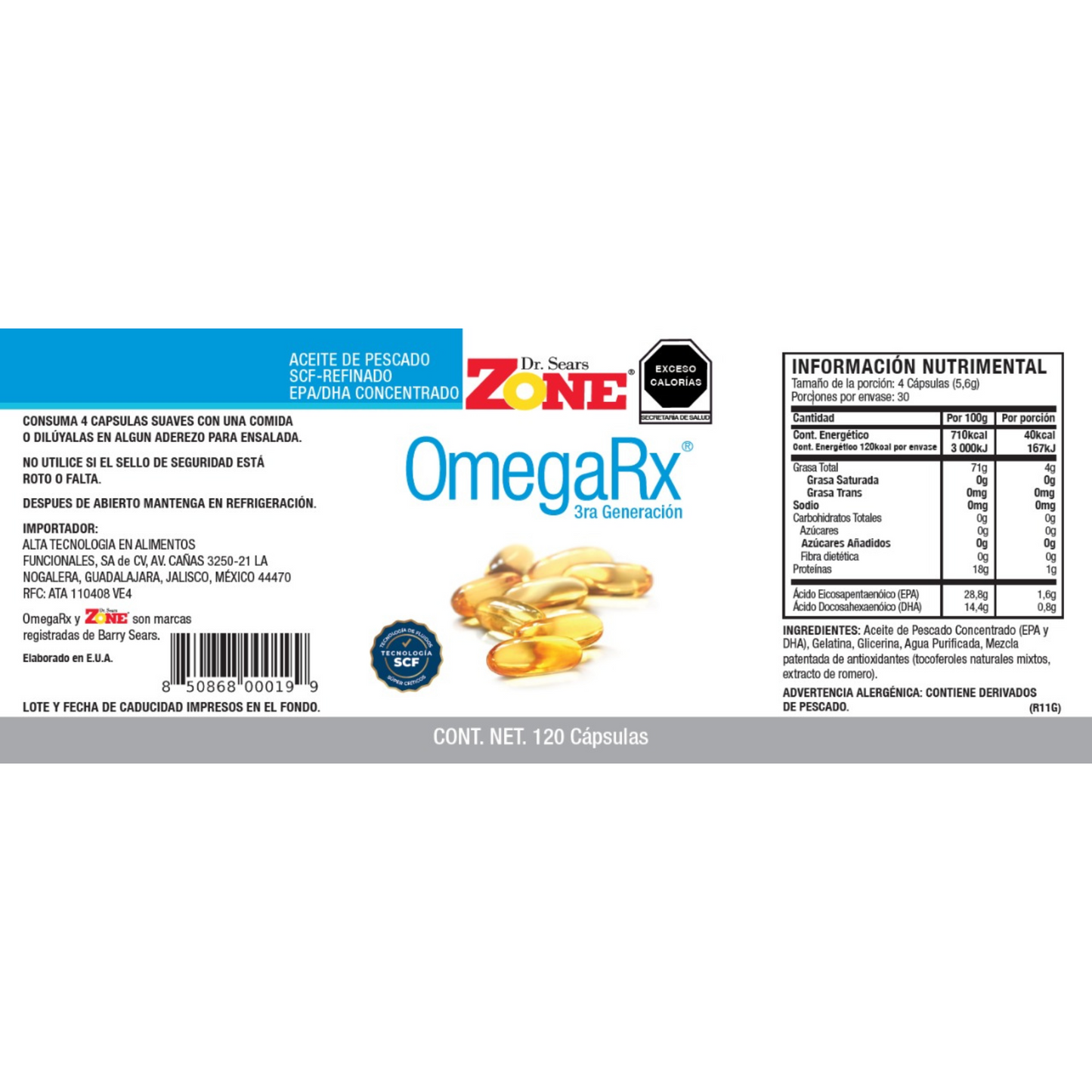 OmegaRx® 3 de Tercera Generación - La Zona México